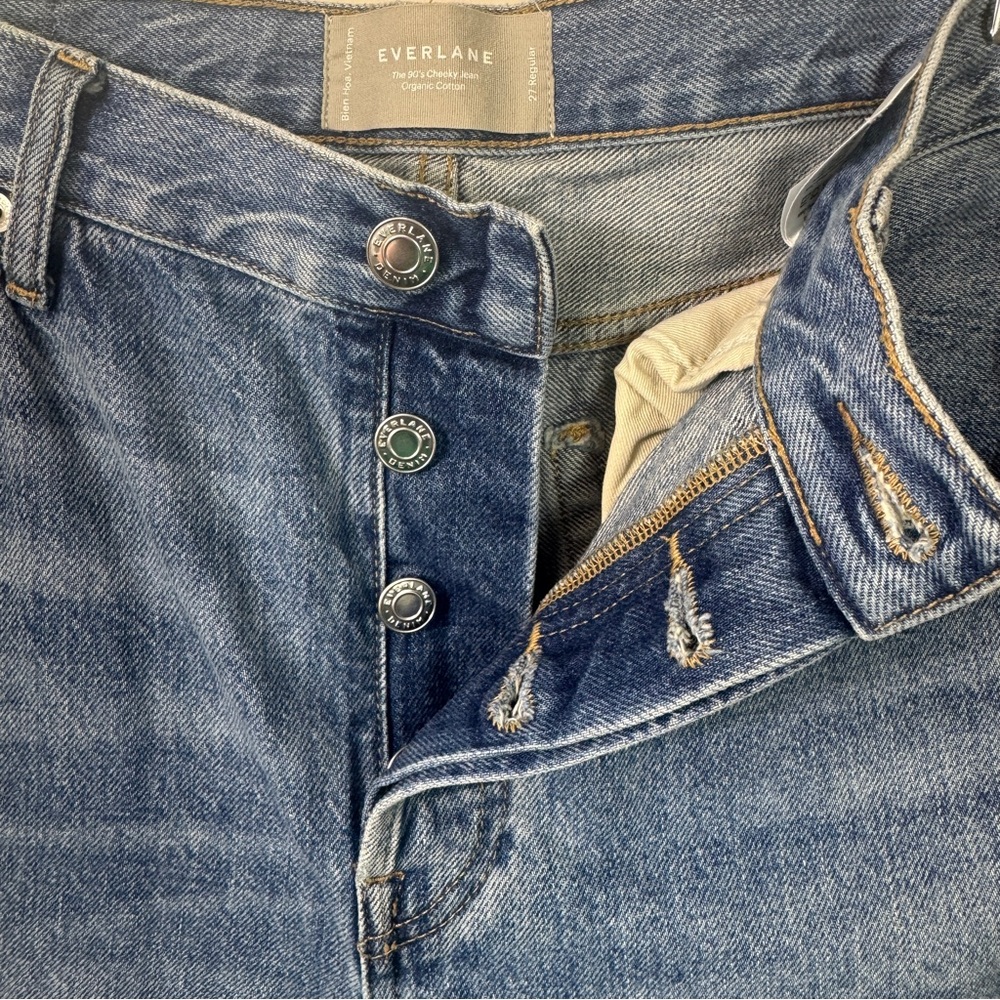 Everlane 90's Cheeky Jean 100% Organic Cotton Y2K Women's Size 27 Regular - Picture 11 of 15